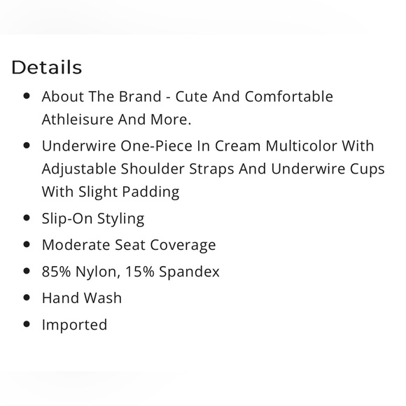 WeWoreWhat Underwire One-Piece granny chic - Picture 4 of 4